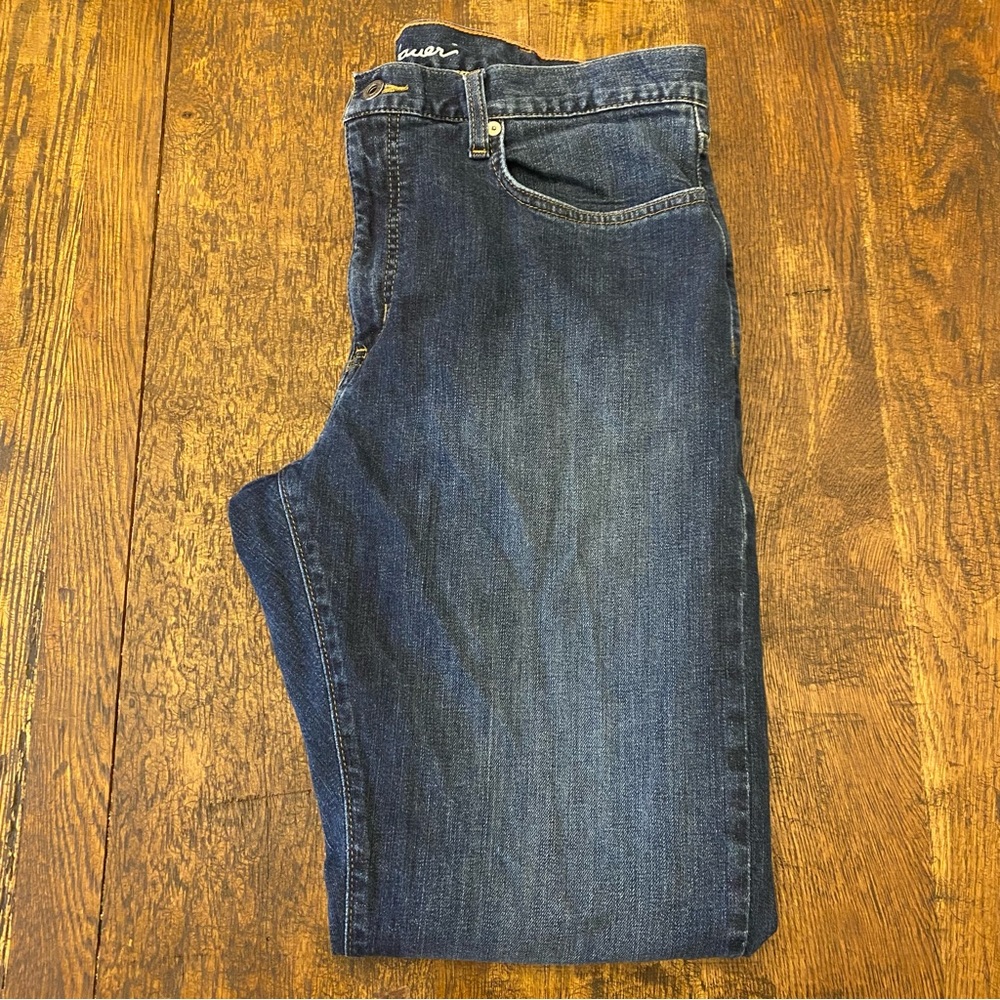 Eddie Bauer Men's Flannel-Lined Jeans Straight Fit- SZ 36x34